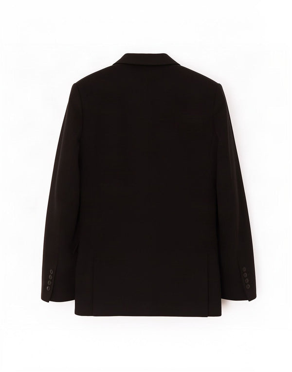 Giacca blazer aperta oversize con maniche a 3/4 Zara da donna UK 6 XS nera