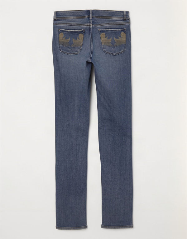Diesel Dame Lowky Slim Jeans W28 L34 Blå Bomuld