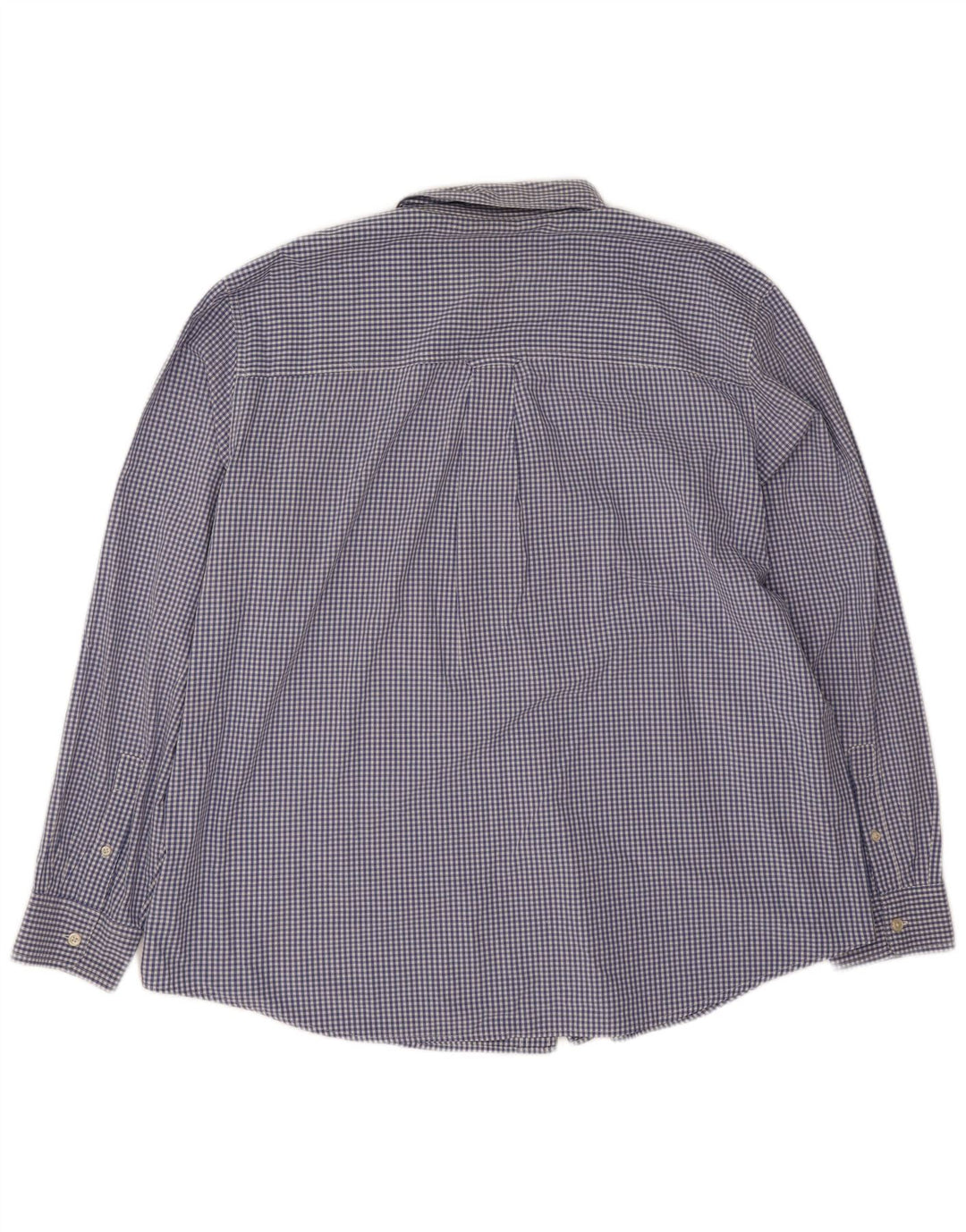 Chaps Herrenhemd 2XL, blau kariert, Baumwolle