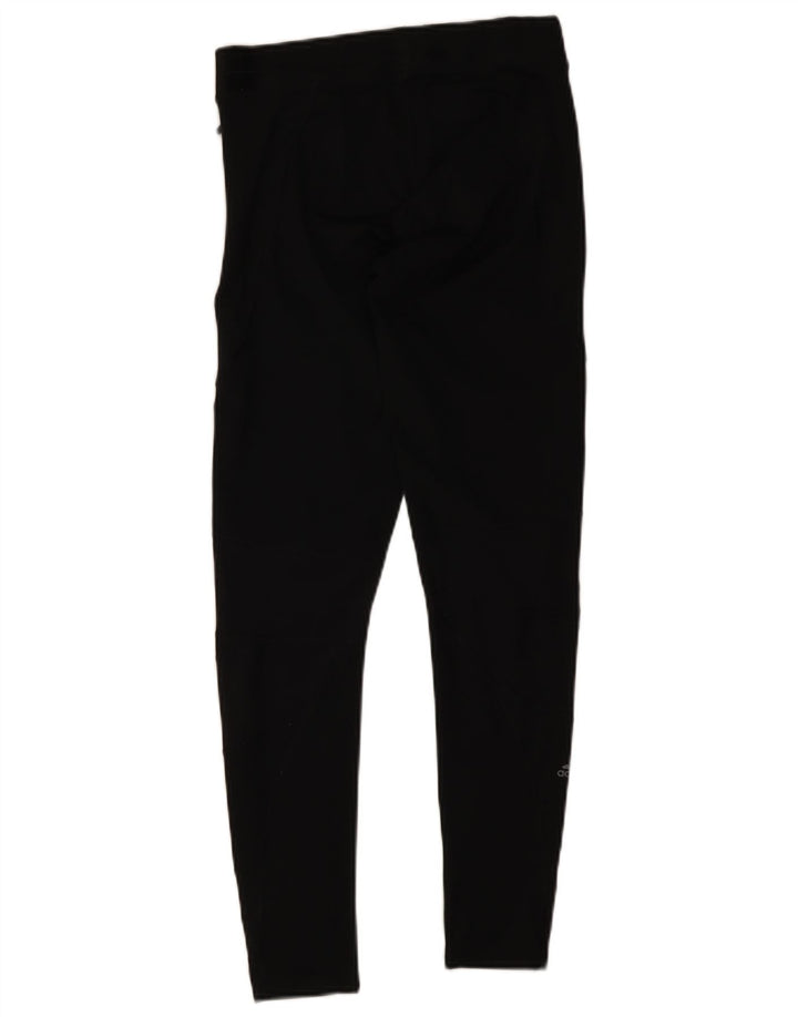 Adidas Womens Leggings UK 12/14 Medium Black Polyester