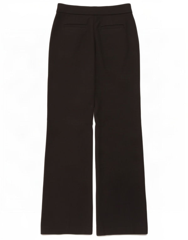Pantaloni de costum Boden pentru femei cu picioare largi UK 10 Small W28 L31 Viscoză neagră