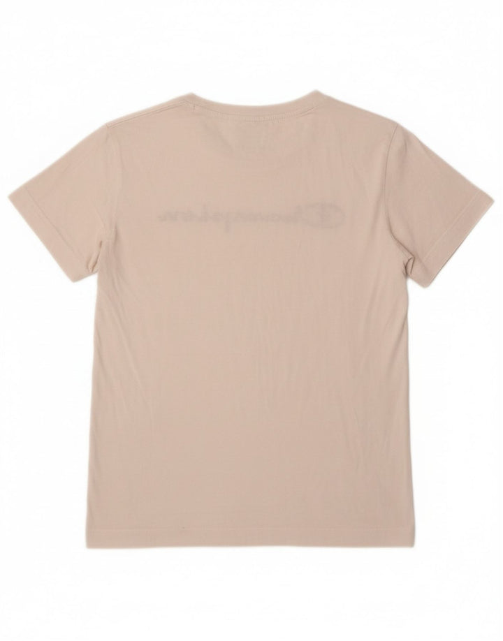 CHAMPION Womens Graphic T-Shirt Top UK 10 Small White