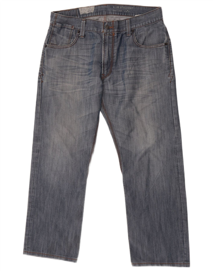 Levi's Mens 514 Slim Straight Jeans W36 L29 Blue Cotton