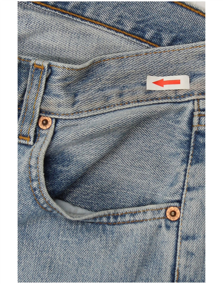 Levi's Dame 595 Straight Jeans W30 L30 Blå Bomuld