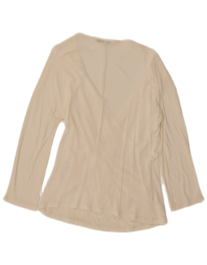 Marella Womens 3/4 Sleeve Blouse Top UK 18 XL White