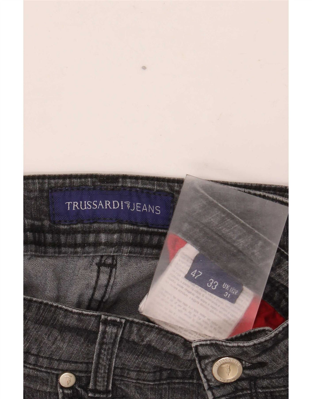 Trussardi Womens Straight Jeans W31 L30 Grey