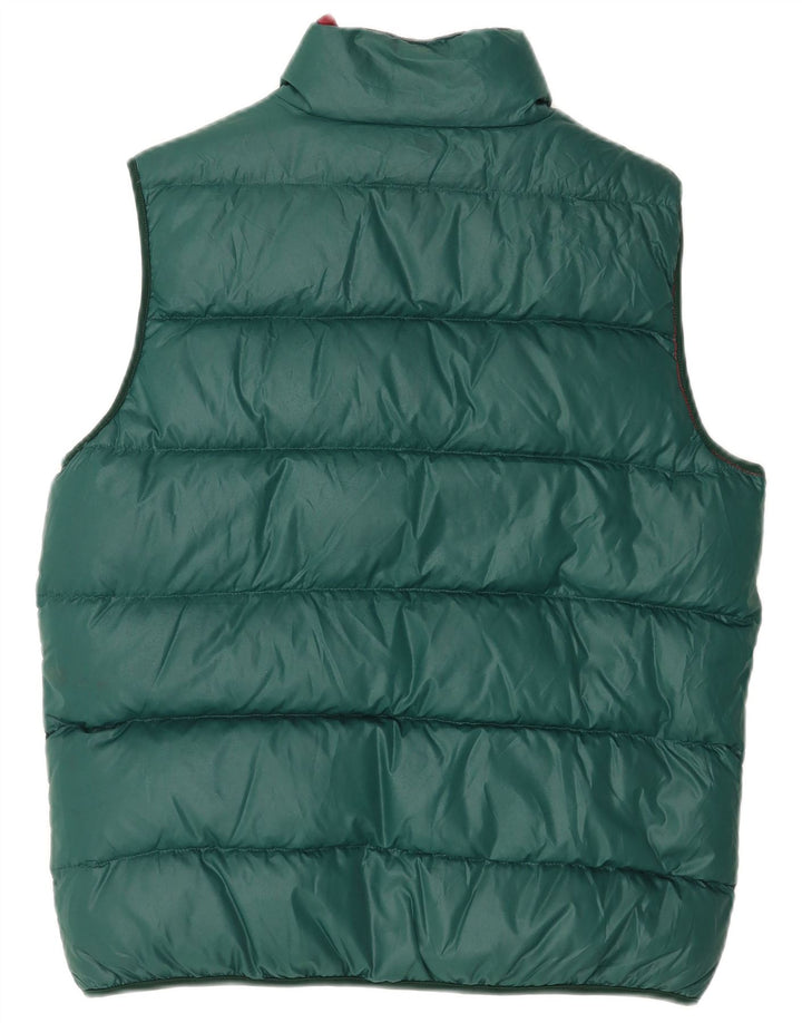 North Sails Mens Reversible Padded Gilet UK 38 Medium Green Polyamide