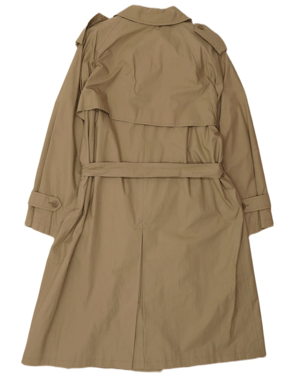 Ombraluce Womens Oversized Trench Coat UK 14 Medium Beige Cotton