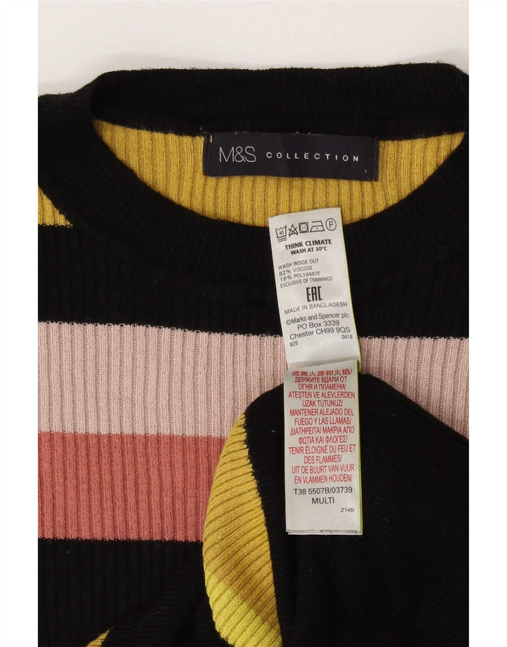 Marks & Spencer Damen-Pullover mit Rundhalsausschnitt, Gr. 12, mittelmehrfarbig