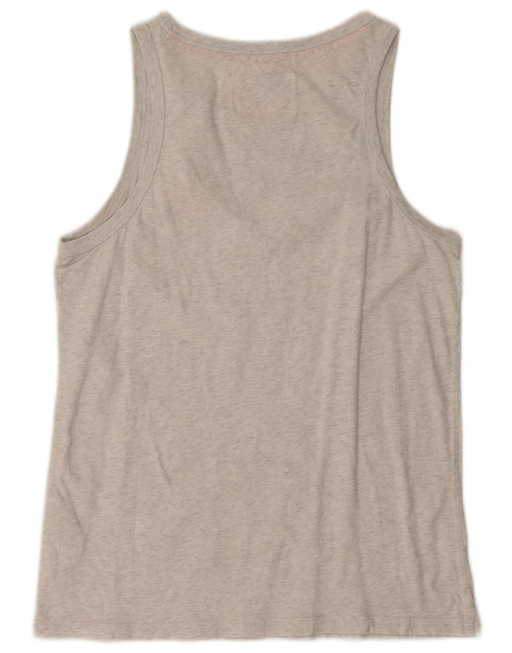 Superdry Mens Vest Top Large Grey Cotton
