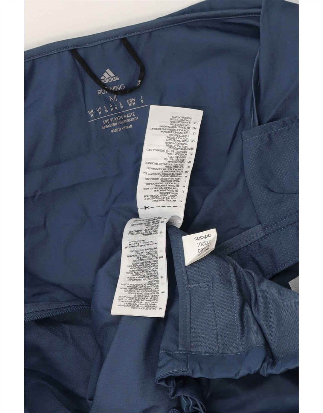 Adidas Herren Kapuzen-Regenjacke UK 38 Medium Marineblau Polyester