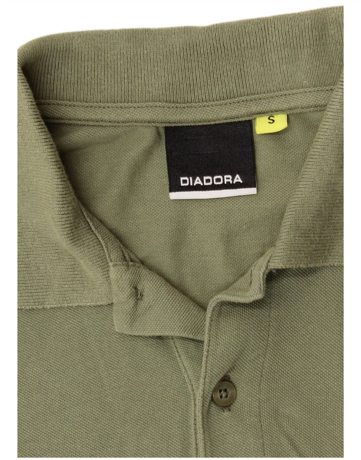 Diadora Mens Polo Shirt Small Khaki