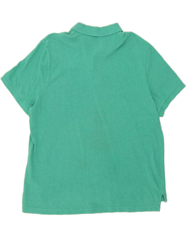 CHAPS Mens Polo Shirt 2XL Green Cotton Vintage Chaps and Second-Hand Chaps from Messina Hembry 