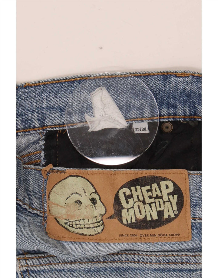 Jeans dritti da uomo economici Monday W32 L27 Blu