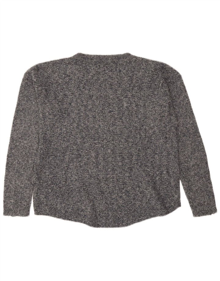Fat Face Womens Crew Neck Jumper Sweater UK 12 Medium Grey Cotton