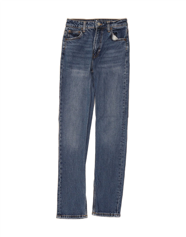 ZARA Womens Straight Jeans EU 32 2XS W25 L30 Blue Vintage Zara and Second-Hand Zara from Messina Hembry 