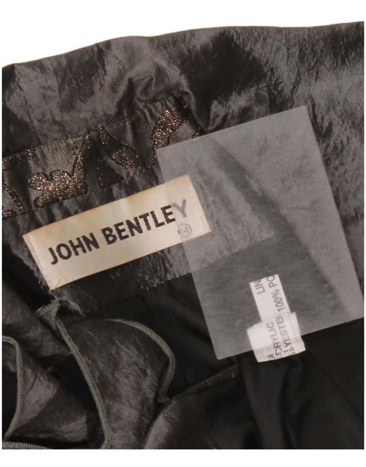 JOHN BENTLEY Dame Cardigan Top UK 14 Large Grey Floral Polyester