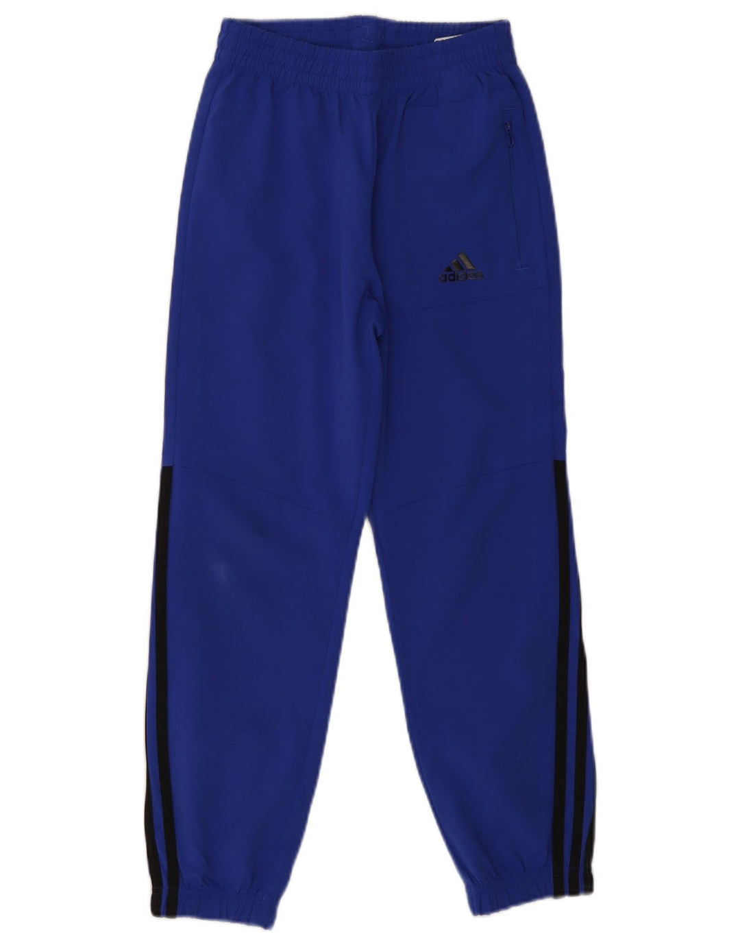 Adidas Boys Tracksuit Trousers Joggers 9-10 Years  Blue Polyester
