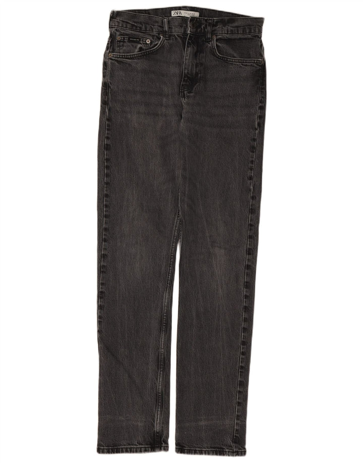 Zara Mens Straight Jeans EU 38 Small W30 L32 Grey