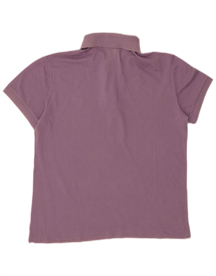LACOSTE Mens Polo Shirt Size 3 Small Purple Cotton