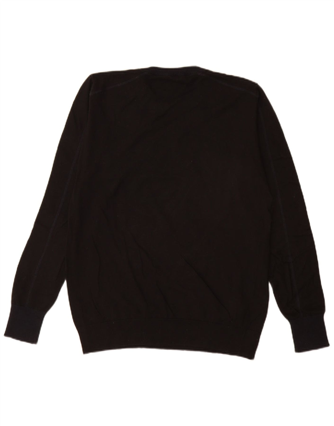 Gas Herre Crew Neck Jumper Sweater Medium Sort Bomuld
