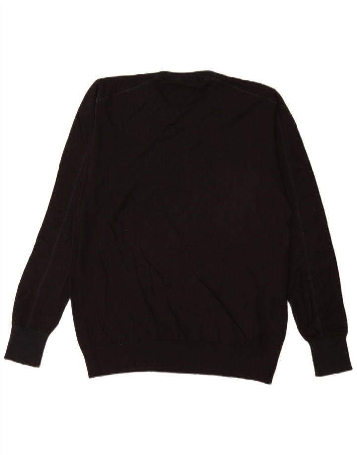 Gas Herre Crew Neck Jumper Sweater Medium Sort Bomuld