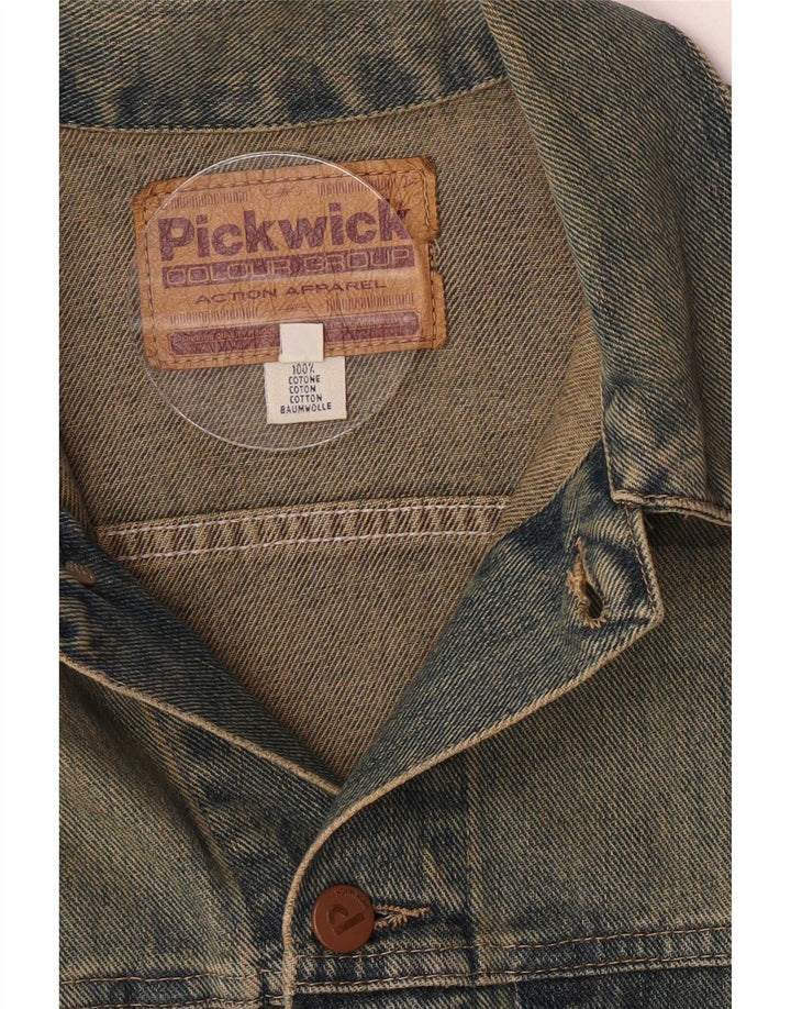 Pickwick Womens Denim Jacket UK 14 Medium Blue Cotton Classic
