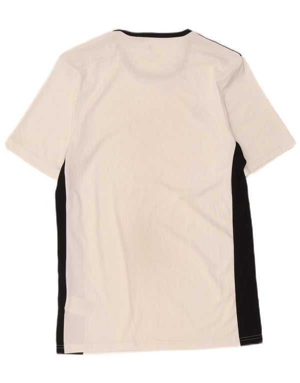 Adidas Herren Aeroready T-Shirt Top Small Weiß Colourblock Polyester