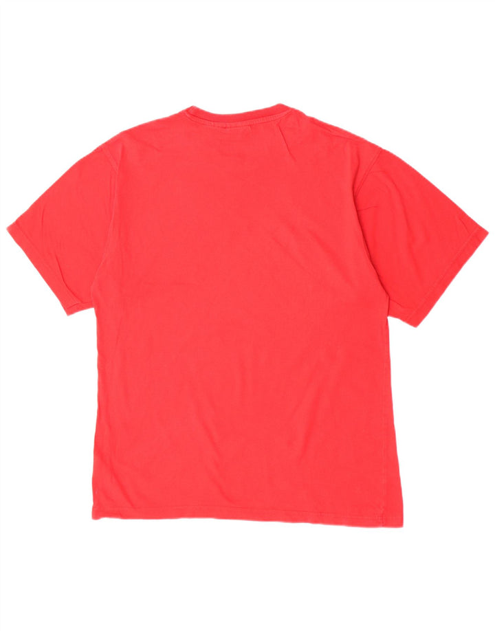 Fila Mens Graphic T-Shirt Top Large Red Cotton