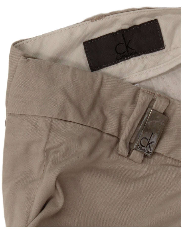 CALVIN KLEIN Mens Chino Shorts W34 Large Beige