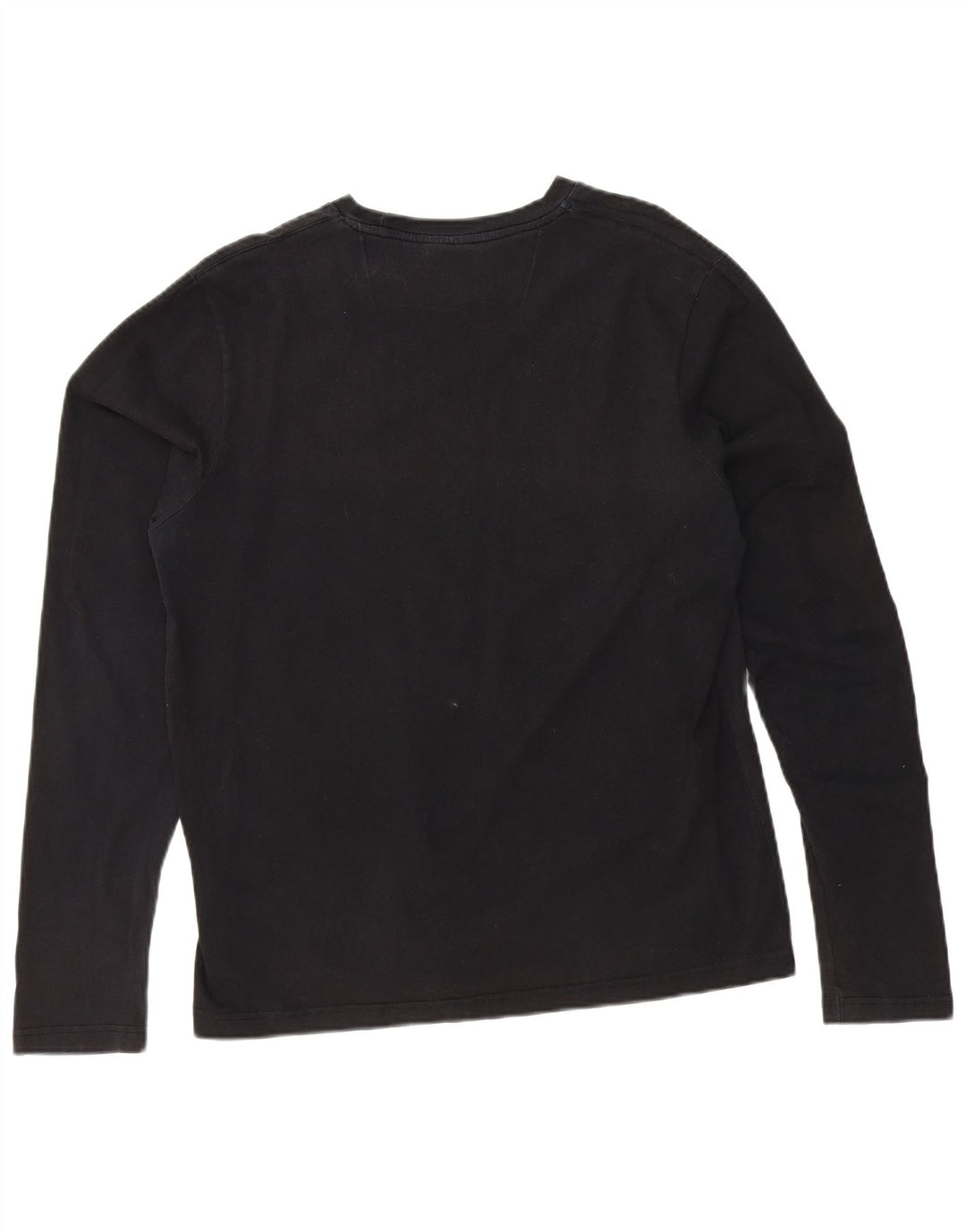 LEVI'S Mens Top Long Sleeve Large Black Cotton