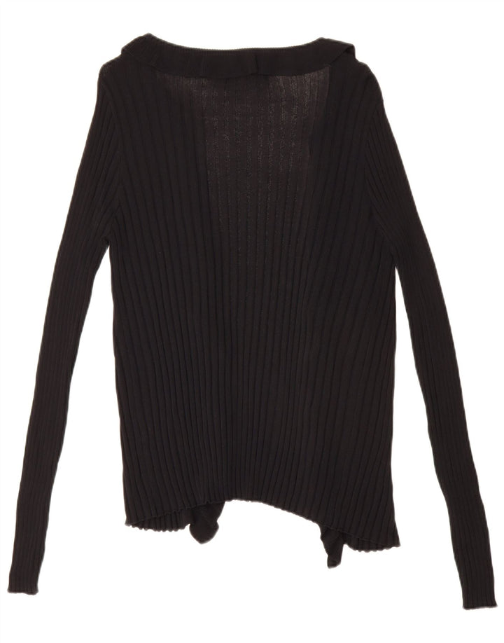 Zara Cardigan ouvert pour femme UK 16 Large Noir