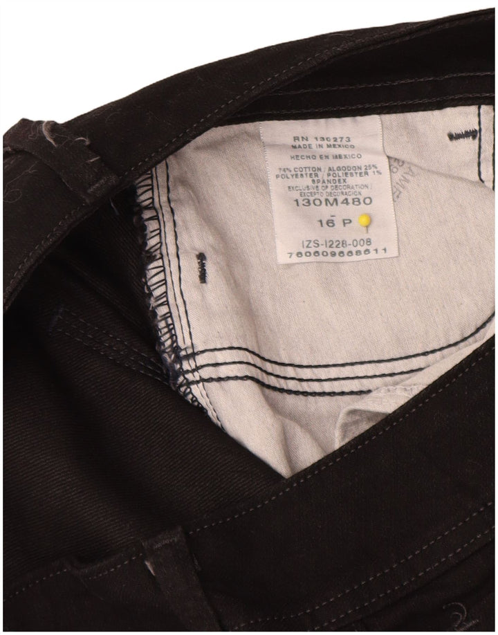 Lee Womens Slender Bootcut Jeans US 16 2XL W34 L30 Black Cotton