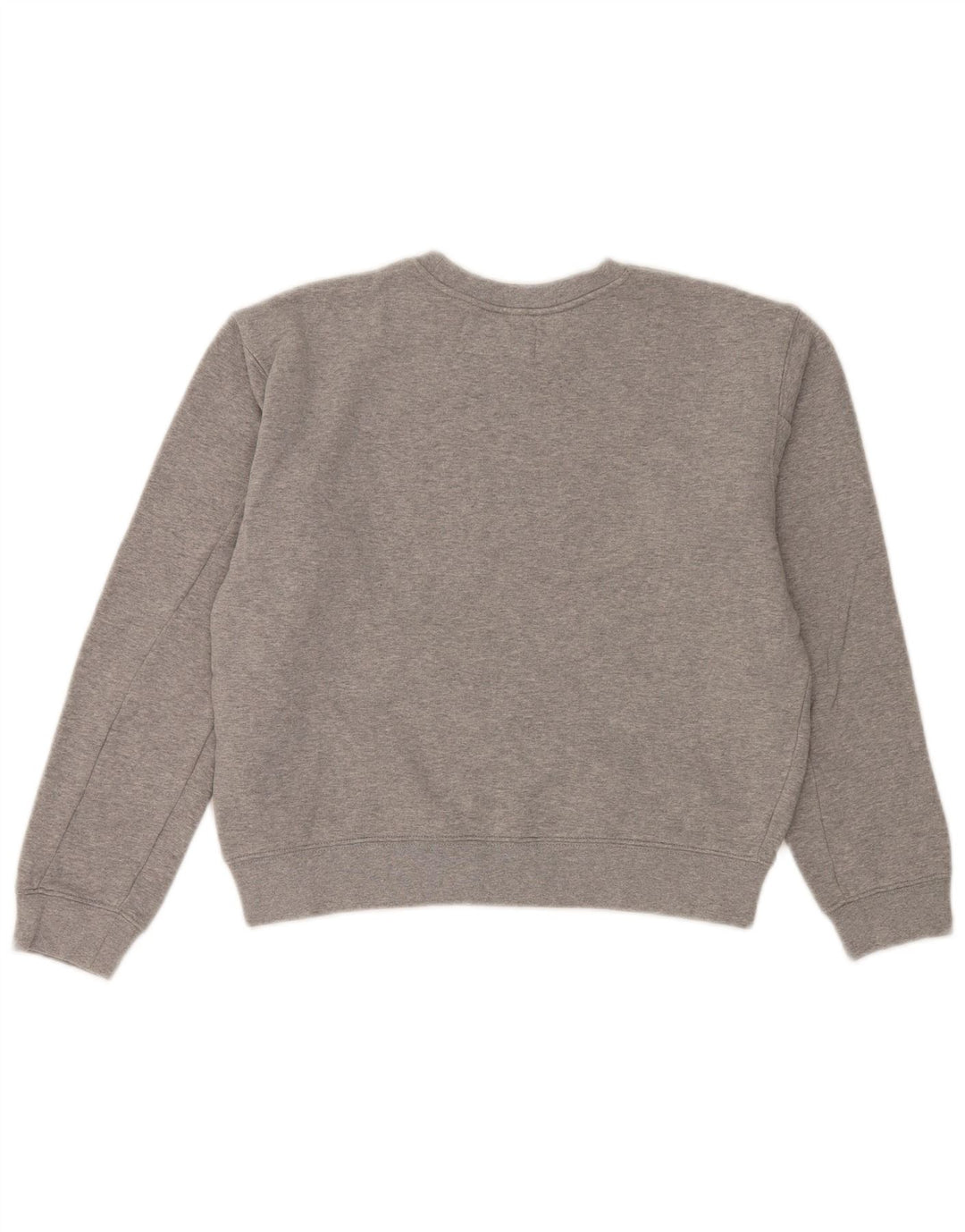 Felpa oversize con grafica da donna Replay, maglione UK 10, piccolo cotone grigio