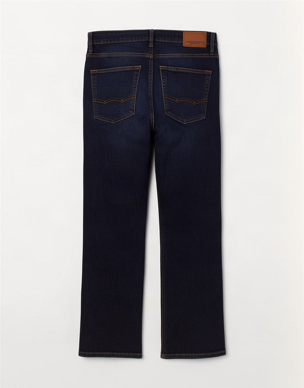 American Eagle Outfitters muške ravne traperice W32 L32 tamnoplavi pamuk