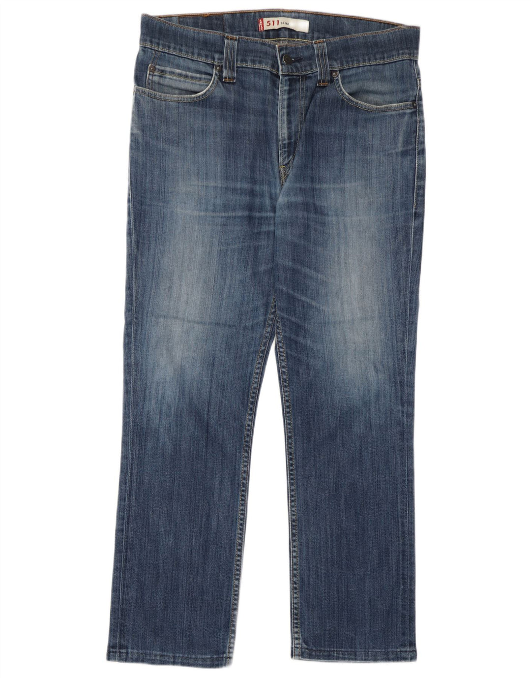 Levi's Womens 511 Slim Jeans W36 L27 Blue Cotton