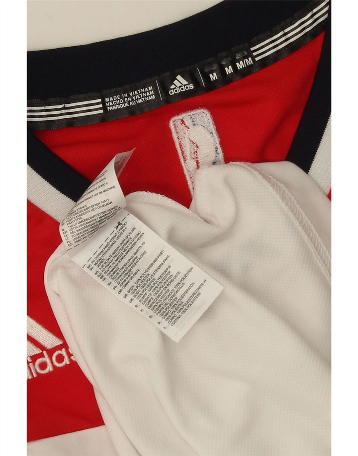 ADIDAS Hombre Wizards Graphic Vest Top Medio Blanco Colorblock Poliéster
