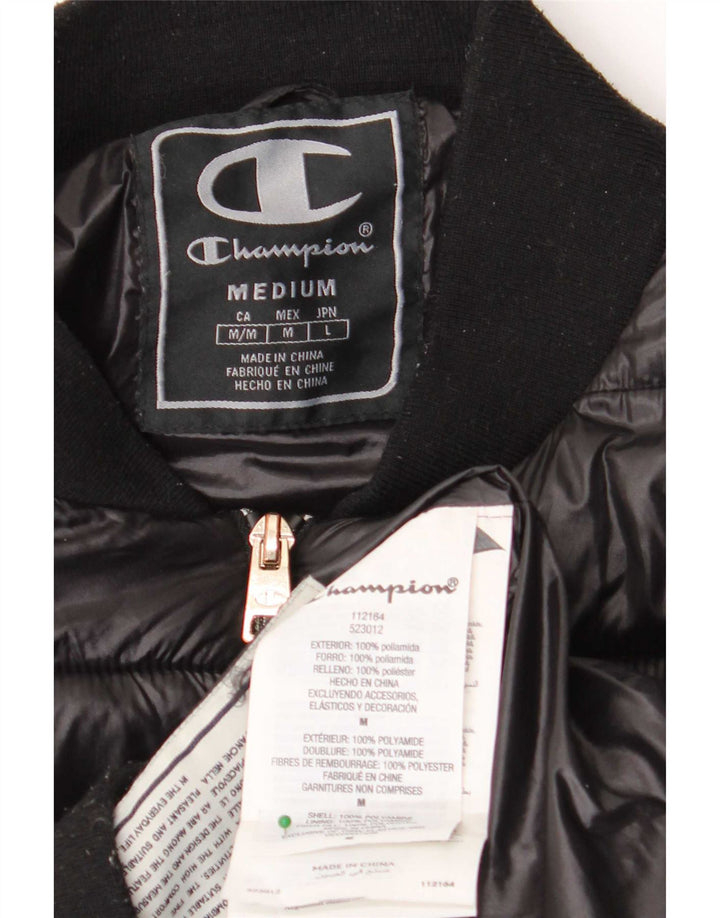 Champion Mens Padded Coat UK 38 Medium Black Polyamide