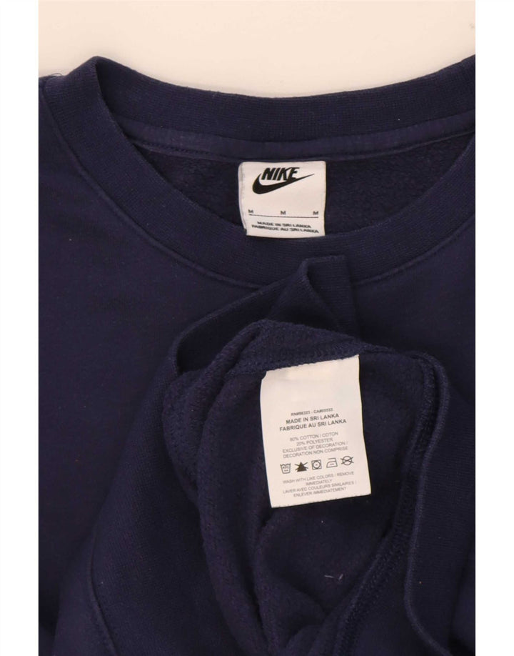 Felpa oversize da donna Nike, maglione, UK 14, cotone blu navy medio