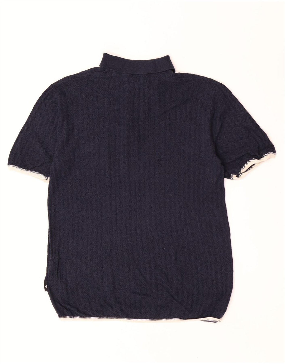 Ted Baker Pull à col polo pour homme Taille 3 Bleu marine moyen