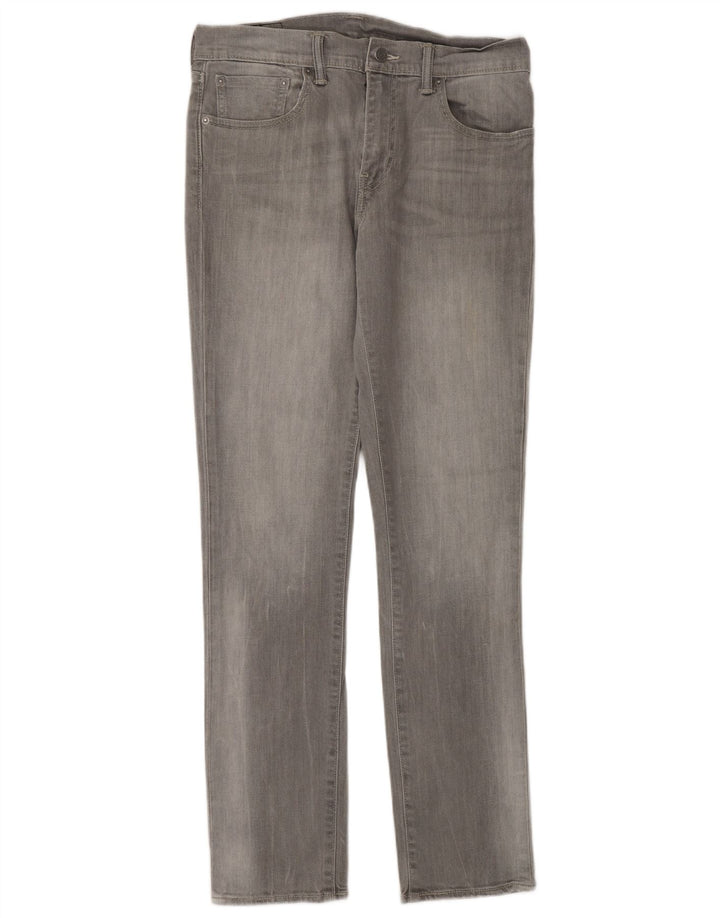 Levi's Mens 511 Slim Jeans W32 L32 Grey Cotton