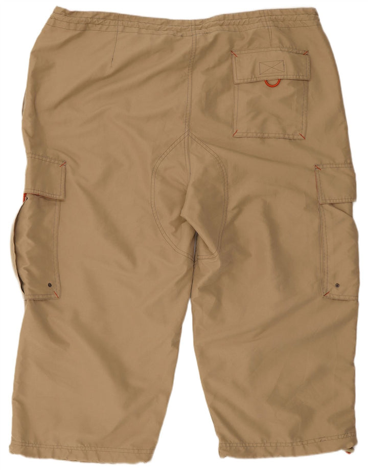Gap Mens Capri nadrág XL W40 bézs poliészter