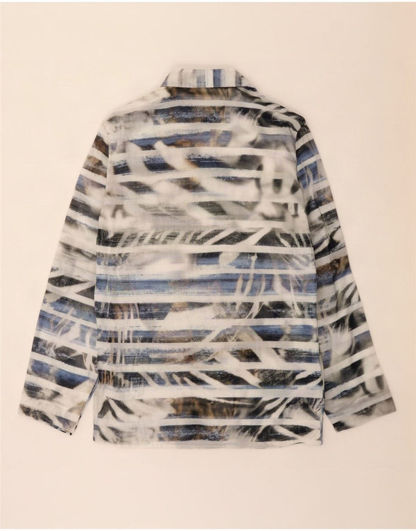 Camicia da donna Perte by Krizia UK 12 a righe multicolori medie