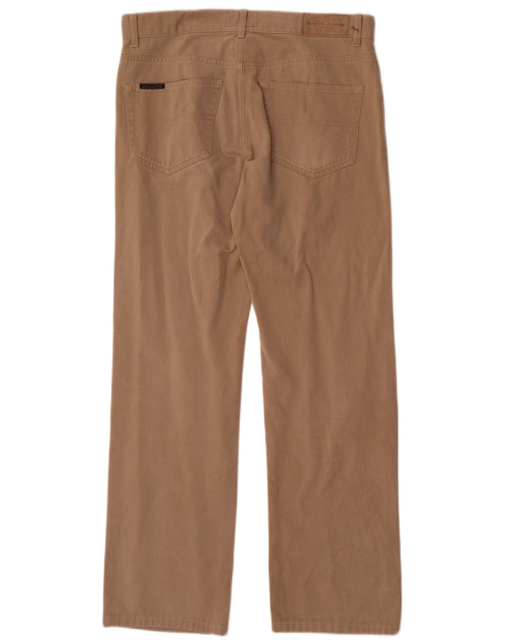 Jeans dritti regolari da uomo Gant W33 L32 cotone beige