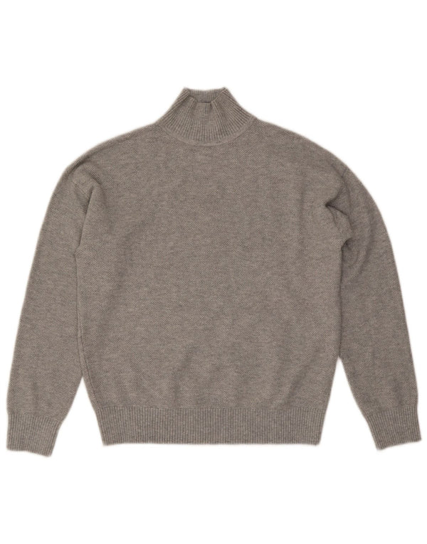 Marks & Spencer Dame Turtle Neck sweater UK 6 XS Grå Flecked