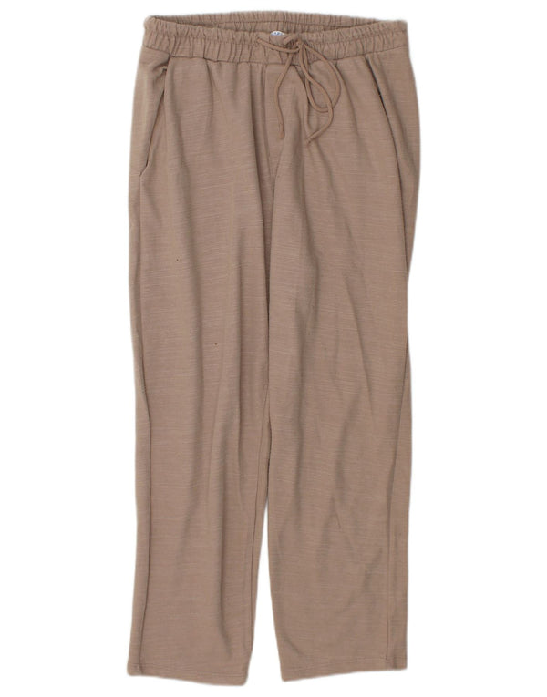 Zara Pantalon de survêtement court pour femme UK 12 Beige moyen