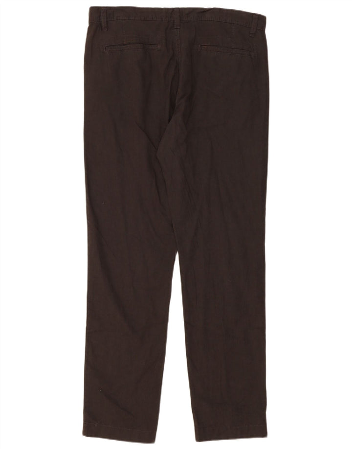 Dack's Mens Slim Cargo Trousers Large W34 L32 Grey Linen