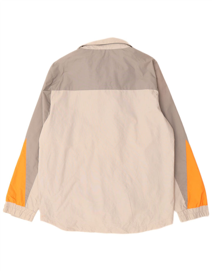 Slam Herren-Windbreaker-Jacke, UK 36, Small, Grau, Colourblock-Polyamid