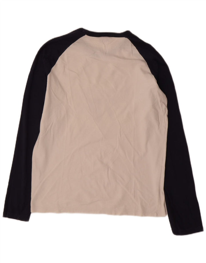 Levi's Mens Graphic Top Manga Larga Pequeño Algodón Blanco