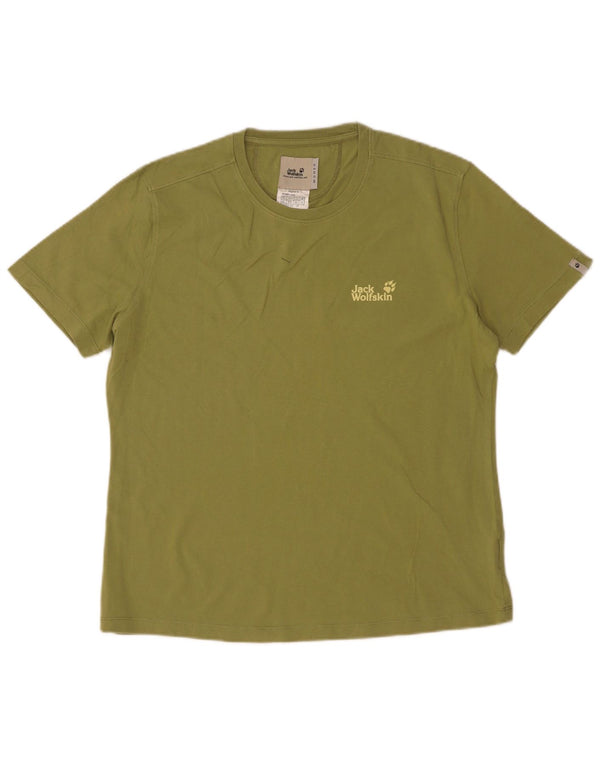 Jack Wolfskin Camiseta para Mujer Top UK 40 XL Algodón Caqui